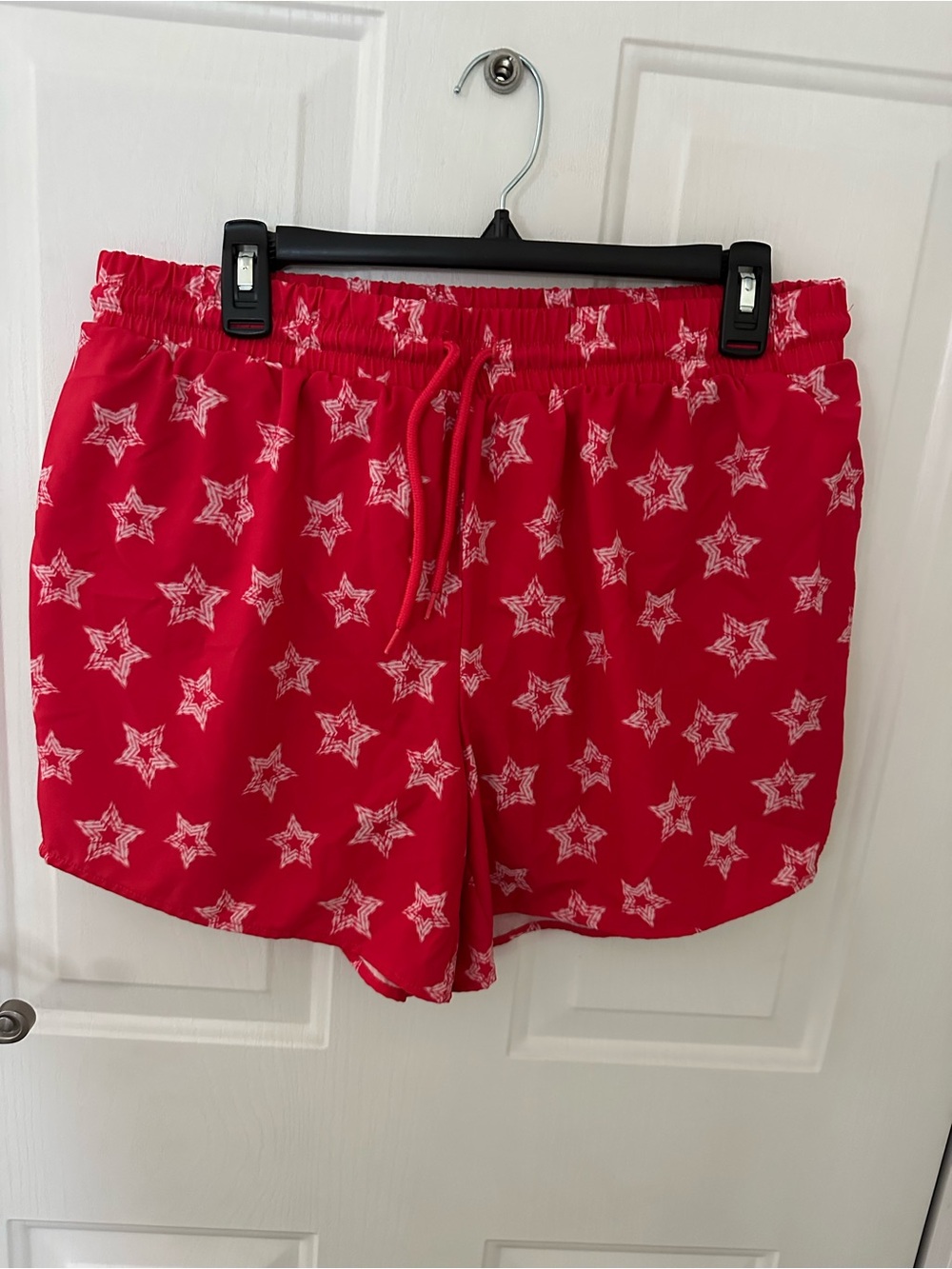 Crown & Ivy Patriotic Red and White Stars Shorts size 1X